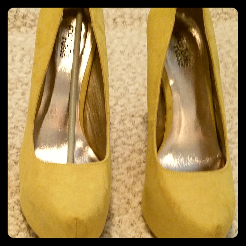 Yellow Platform Heels